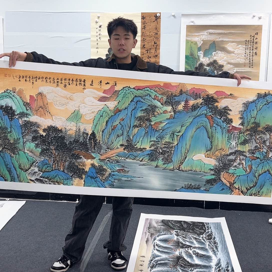 国画国画纯手工作品