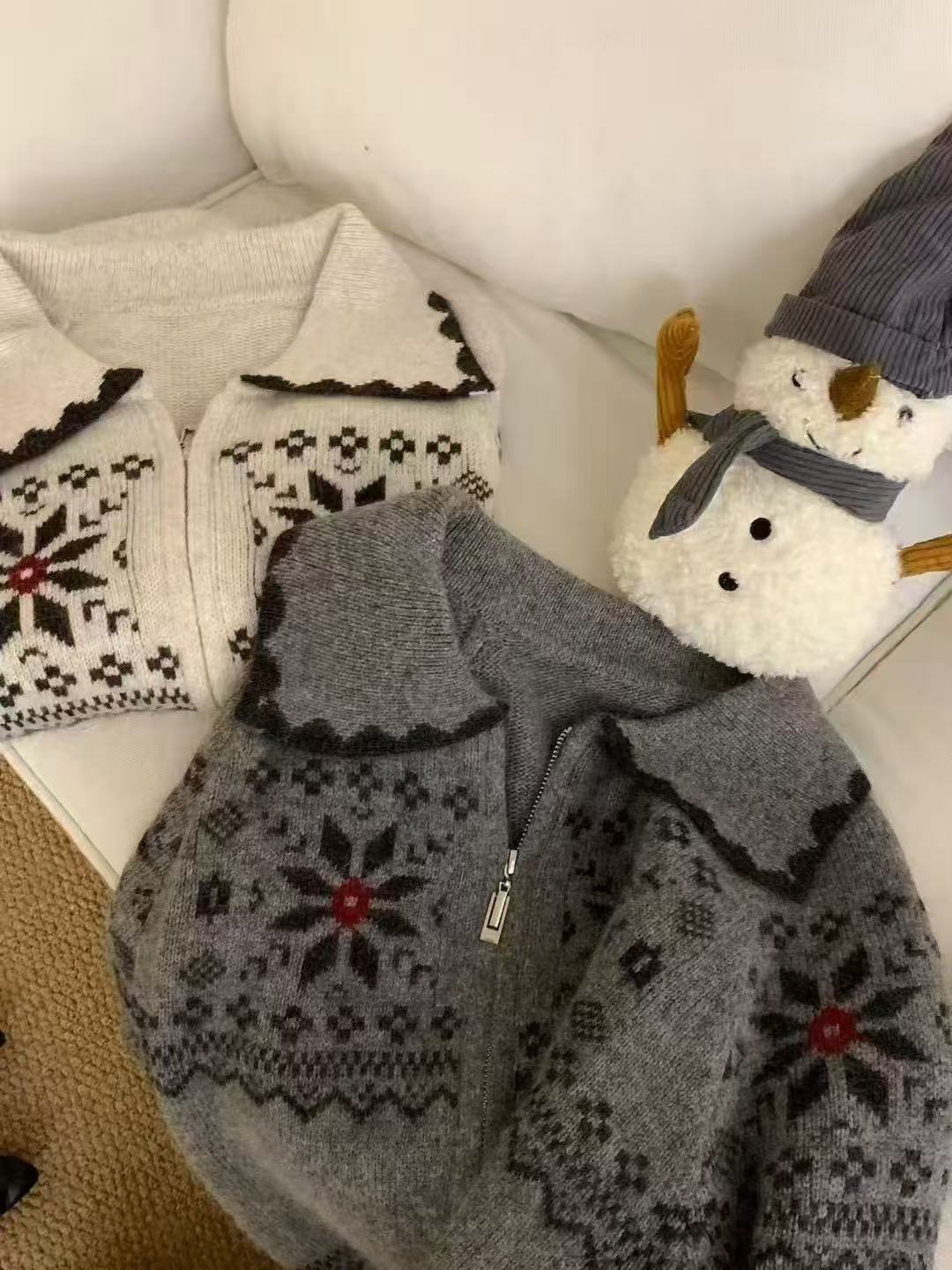 91115#熙荣·新款翻领拉链毛衣