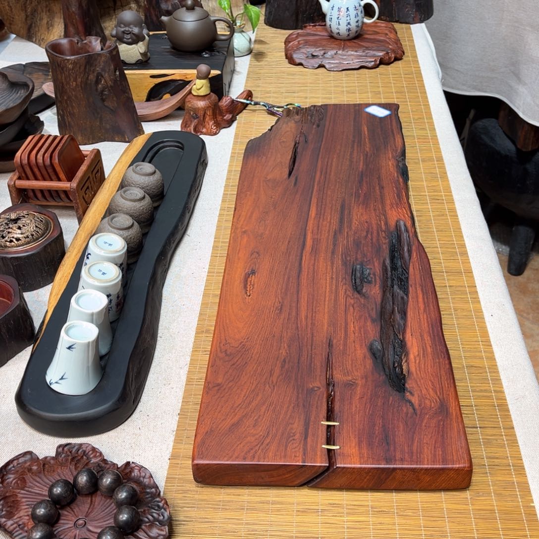 缅甸花梨干泡茶盘