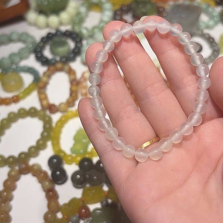 未镶嵌蛇纹石玉手串