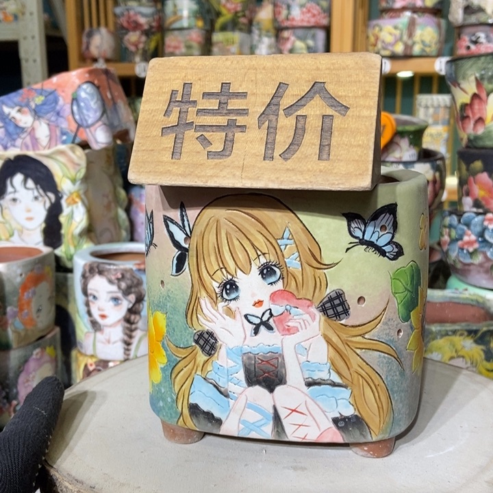 红陶景德镇艺术手绘作品