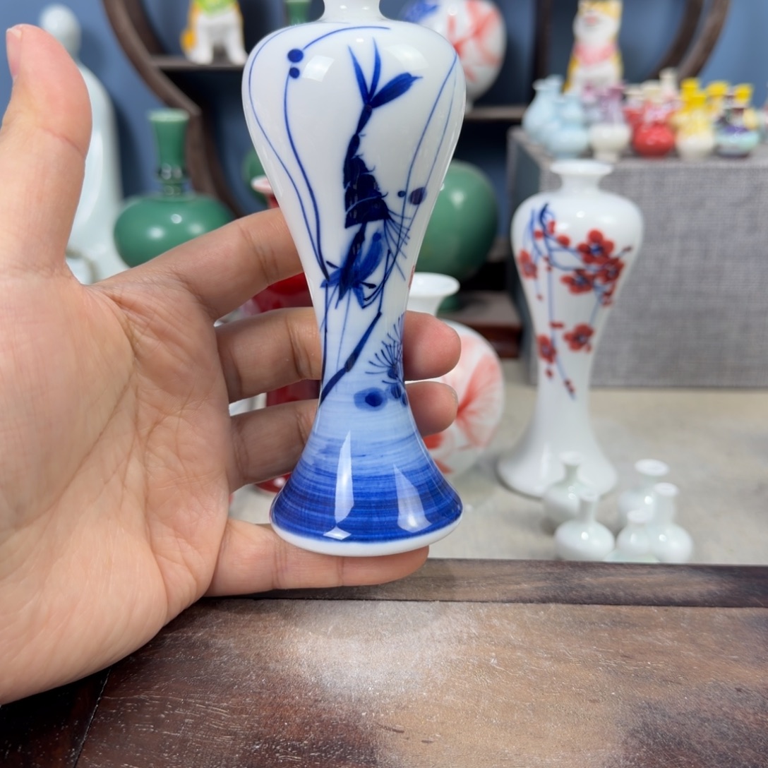 陶瓷手工小花器摆件
