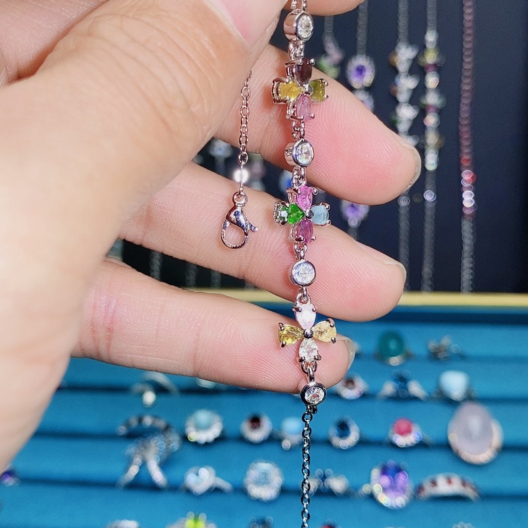 紫晶珠宝半成品银S925镶嵌