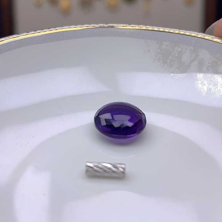 颈饰银S925镶嵌紫晶紫晶925镶嵌43