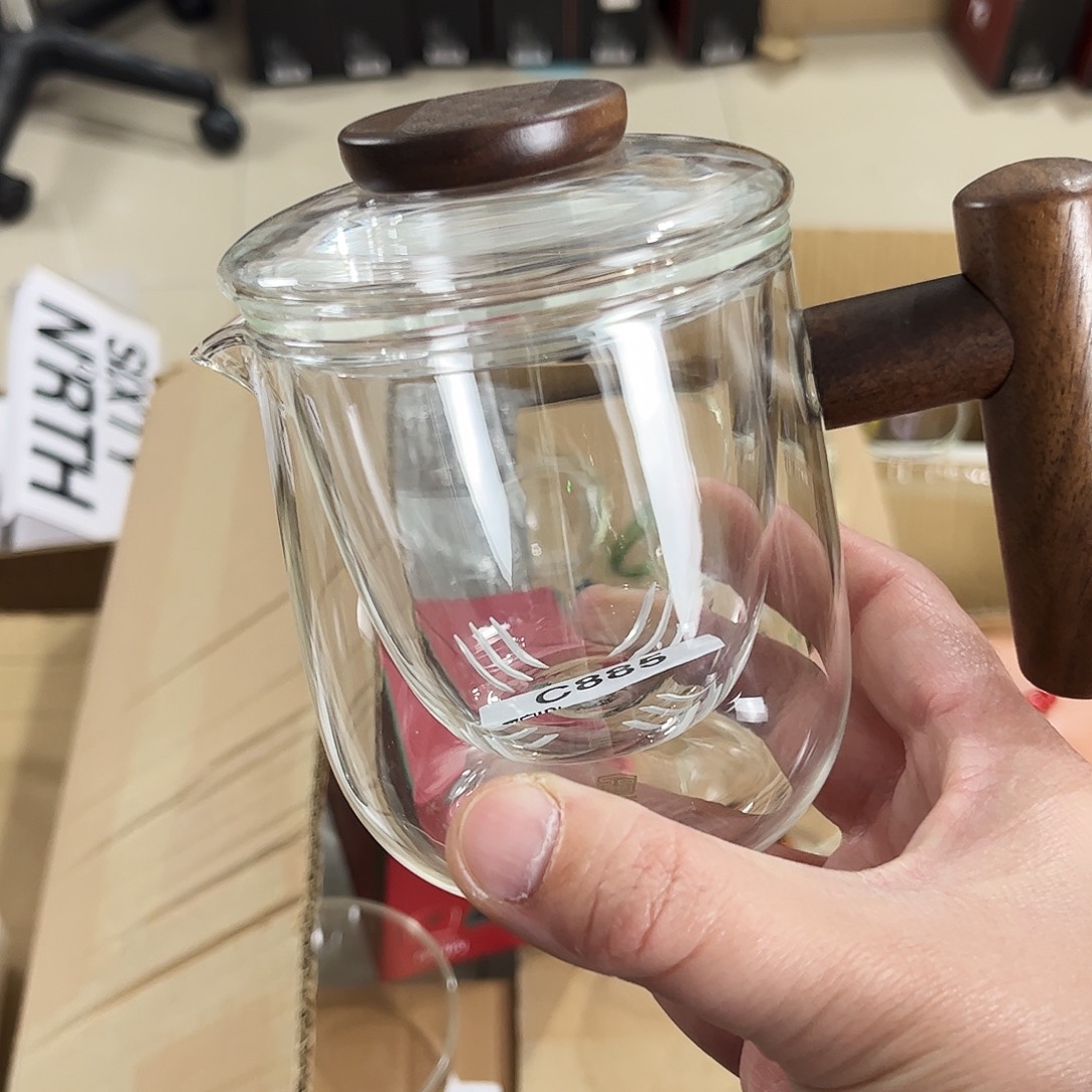 885压嘴三件杯高硼硅