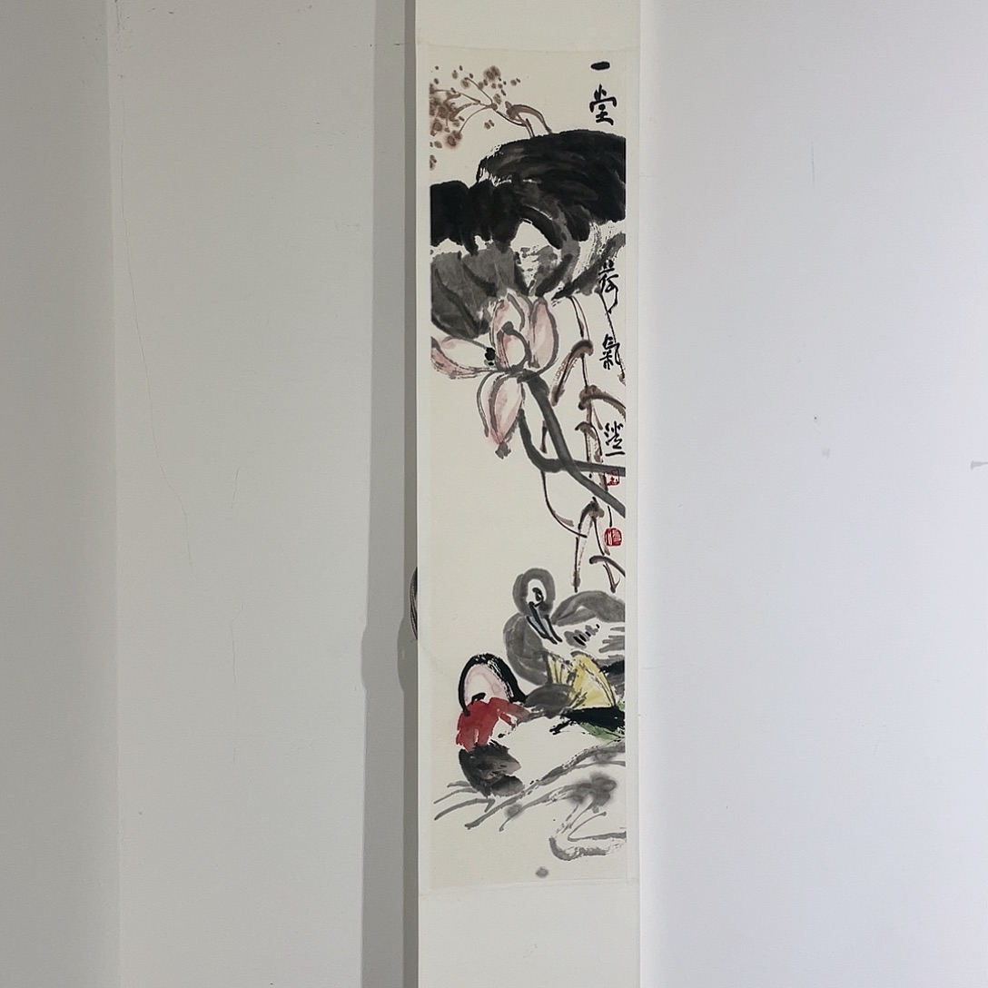 国画王寿石精品花鸟卷轴