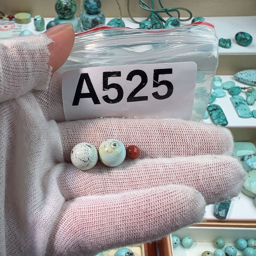 南红玛瑙卡9对珠未镶嵌