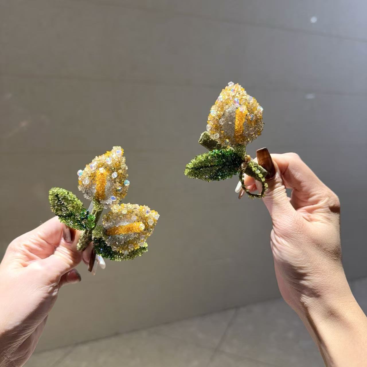 【莫奈海之星】金桂枝边夹设计气质高级感日常百搭款