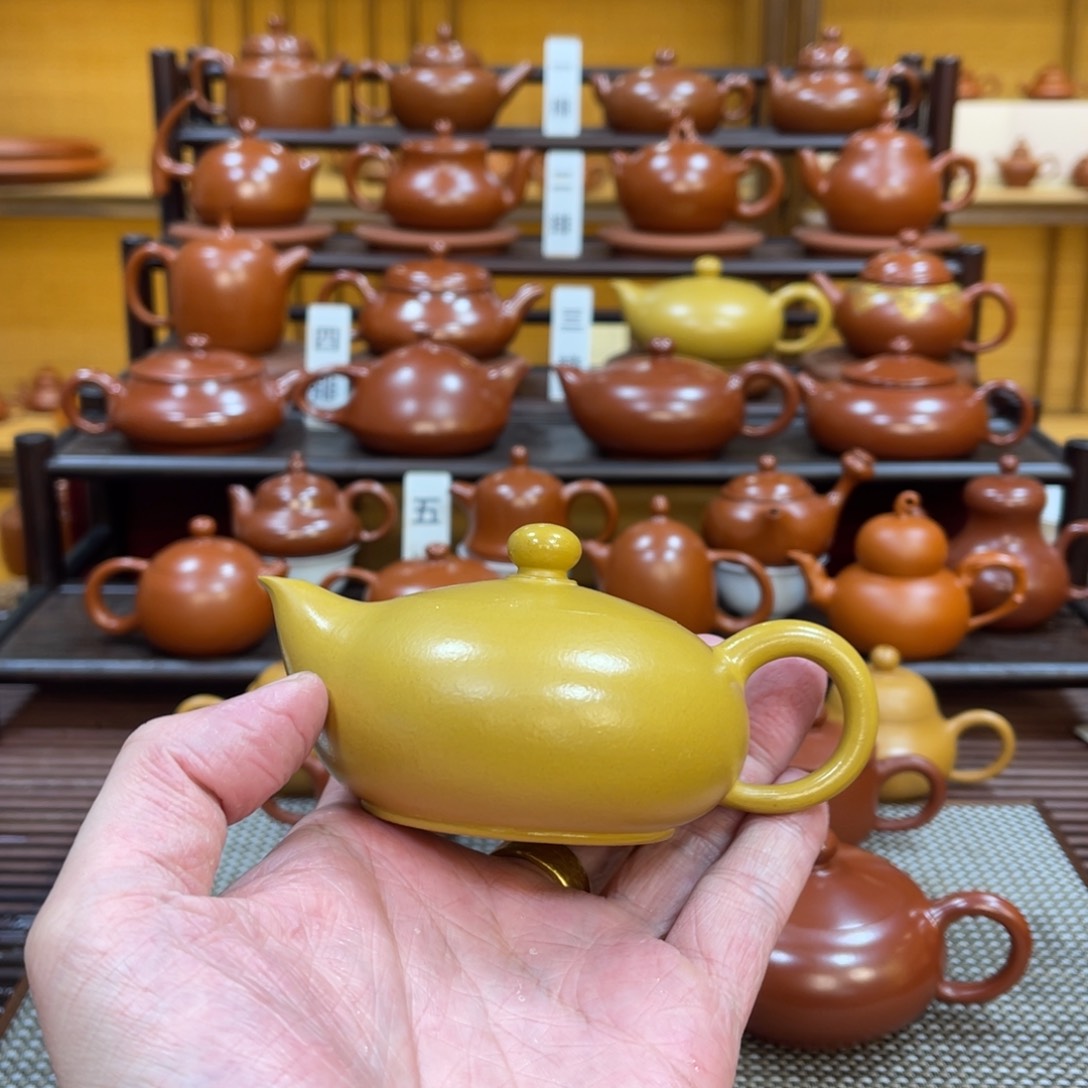 茶壶紫砂潮州手拉壶 黄 凤雏