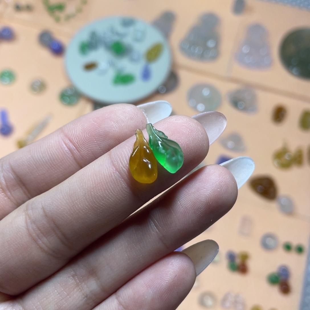 未镶嵌定制翡翠叶子