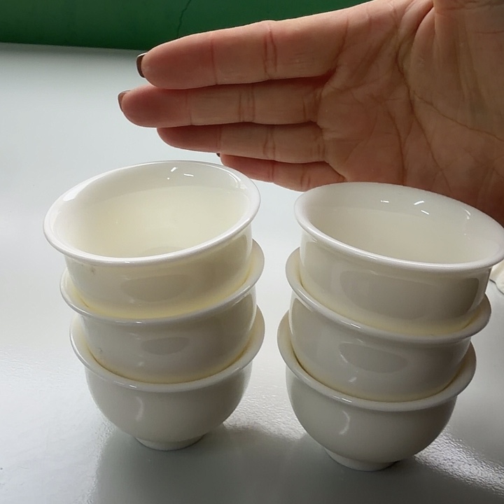 高端羊脂玉茶杯6️⃣个一组