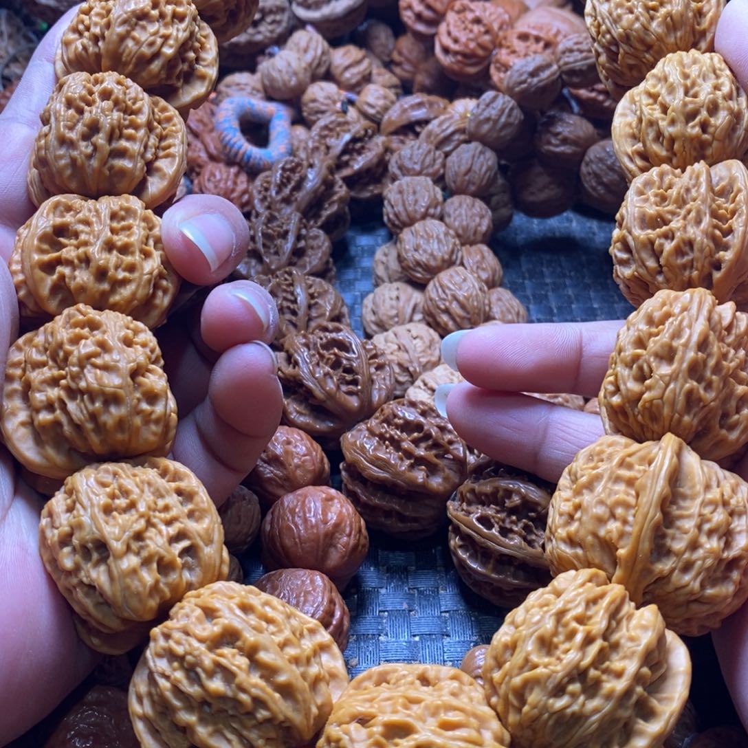 吊坠文玩核桃白狮子