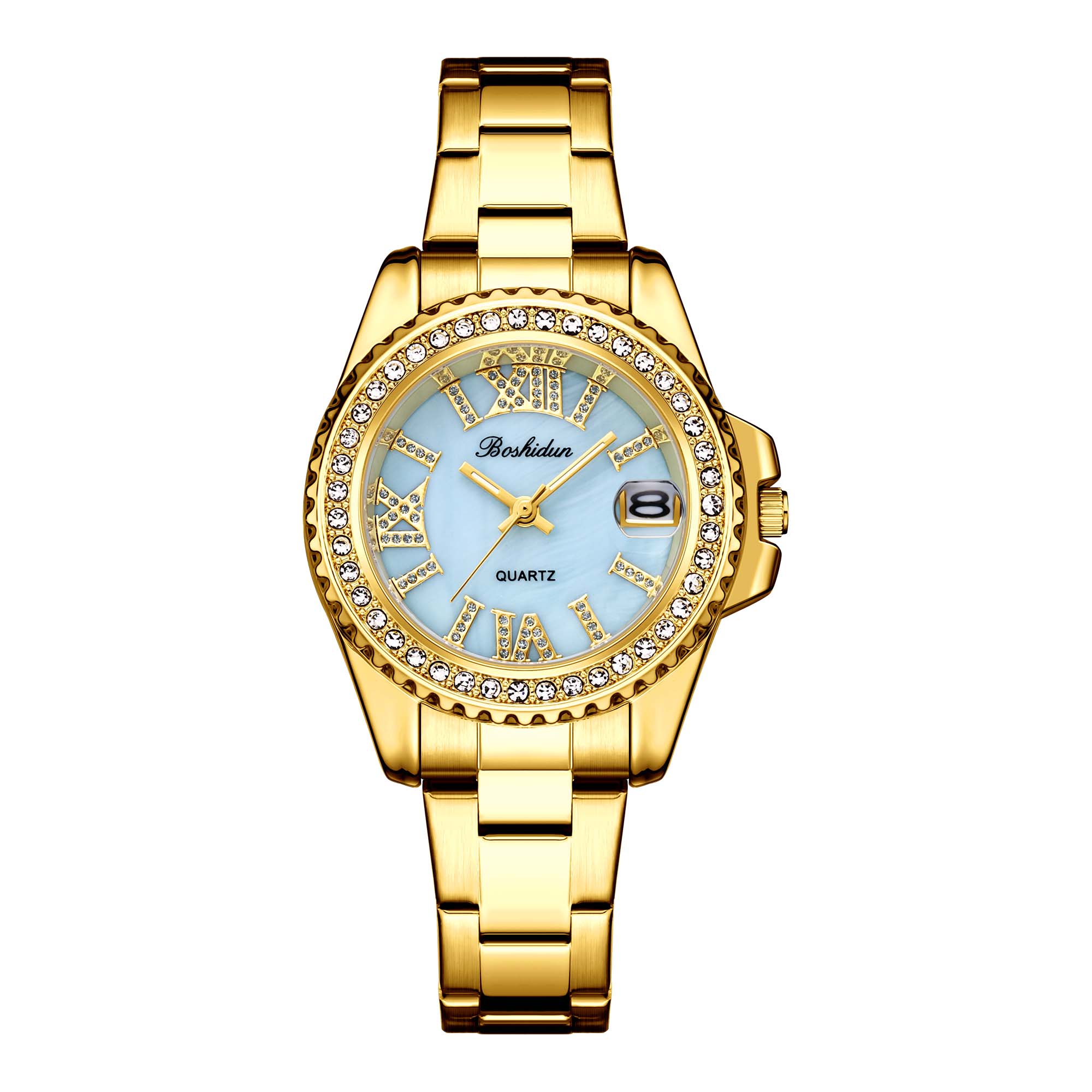 时尚轻奢深海贝母女神款夜光防水女表8141专属