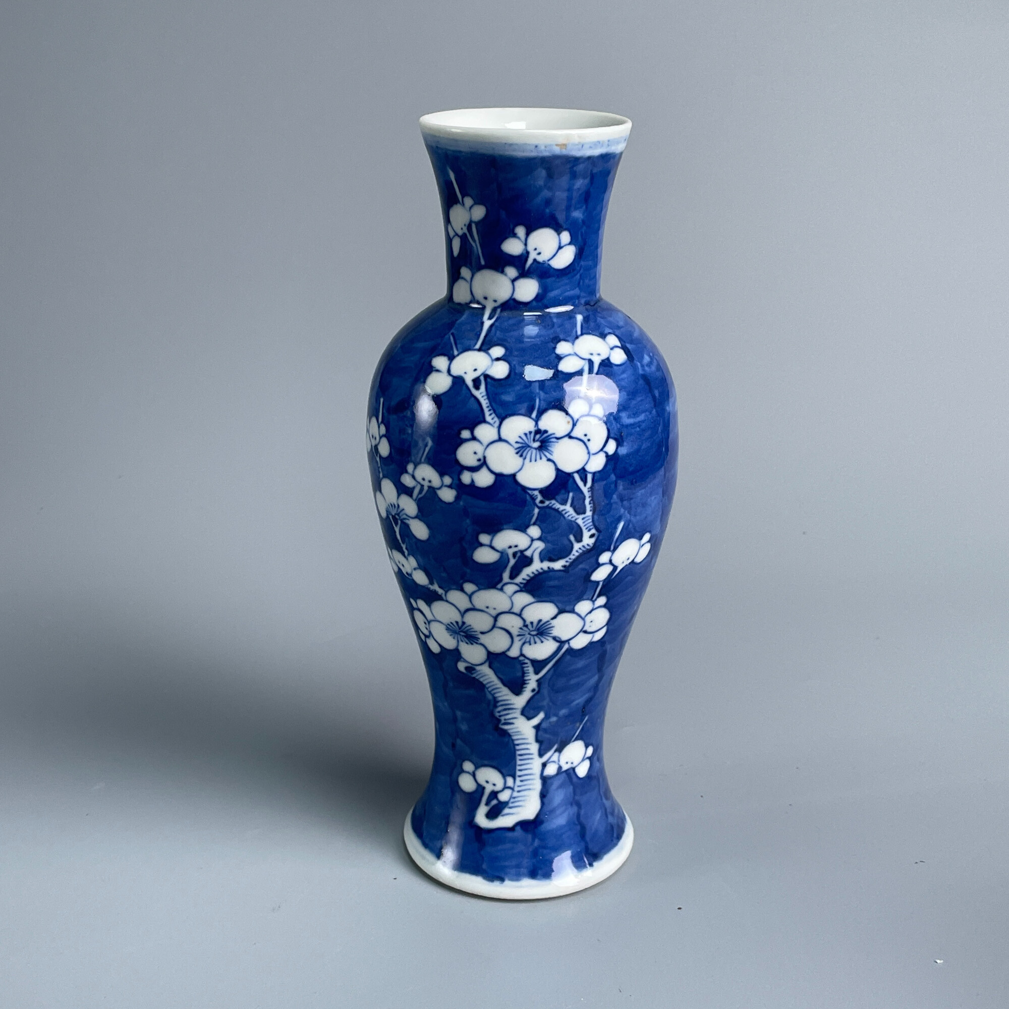 瓷器/古董光绪冰梅敞口瓶M25CH008888古玩/收藏/文物/绣花张