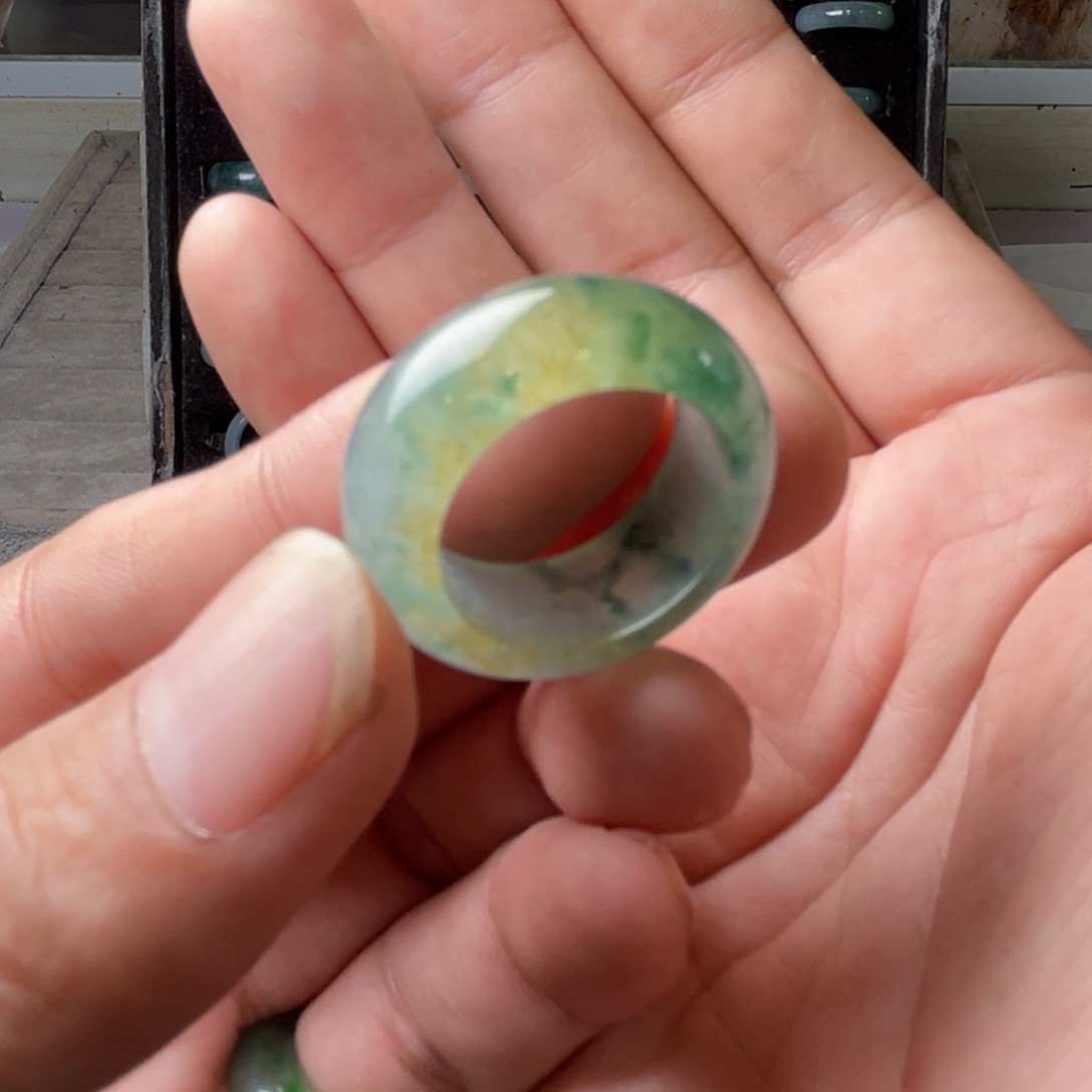 定制翡翠未镶嵌圈口19-21