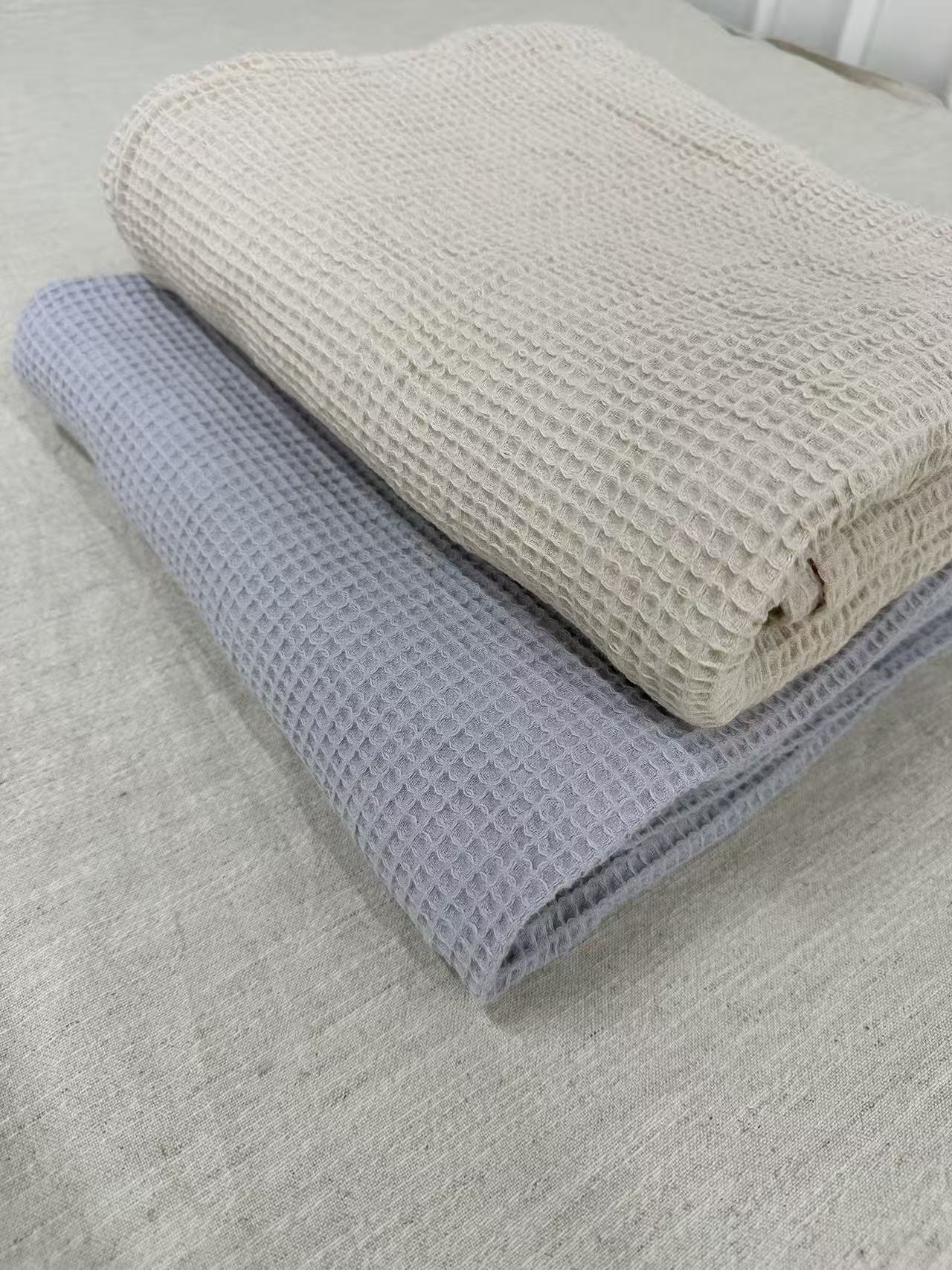 {小艺麻品} 汉麻华夫格多用床单毯子1.5乘2m