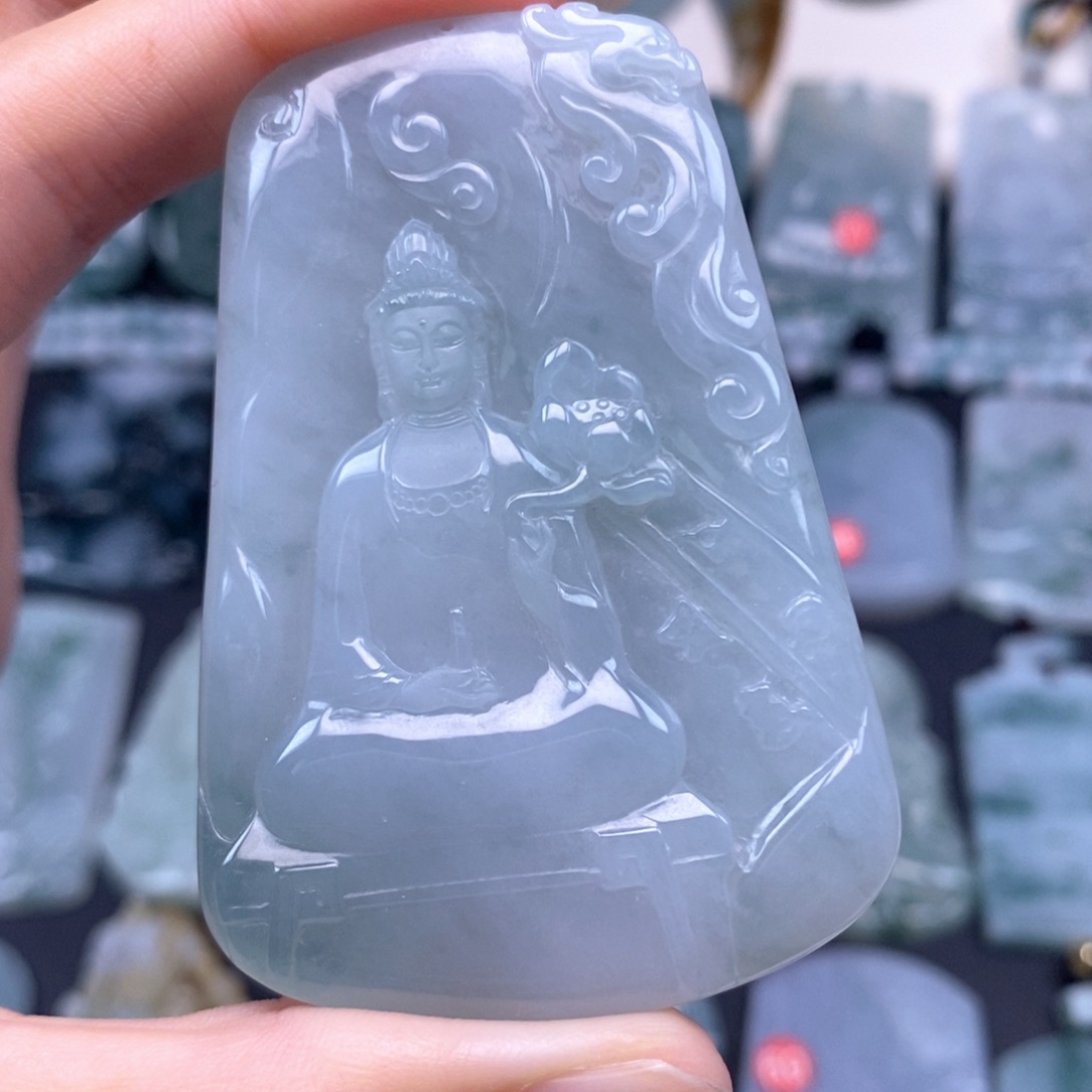 )***逝翡翠未镶嵌颈饰翡翠