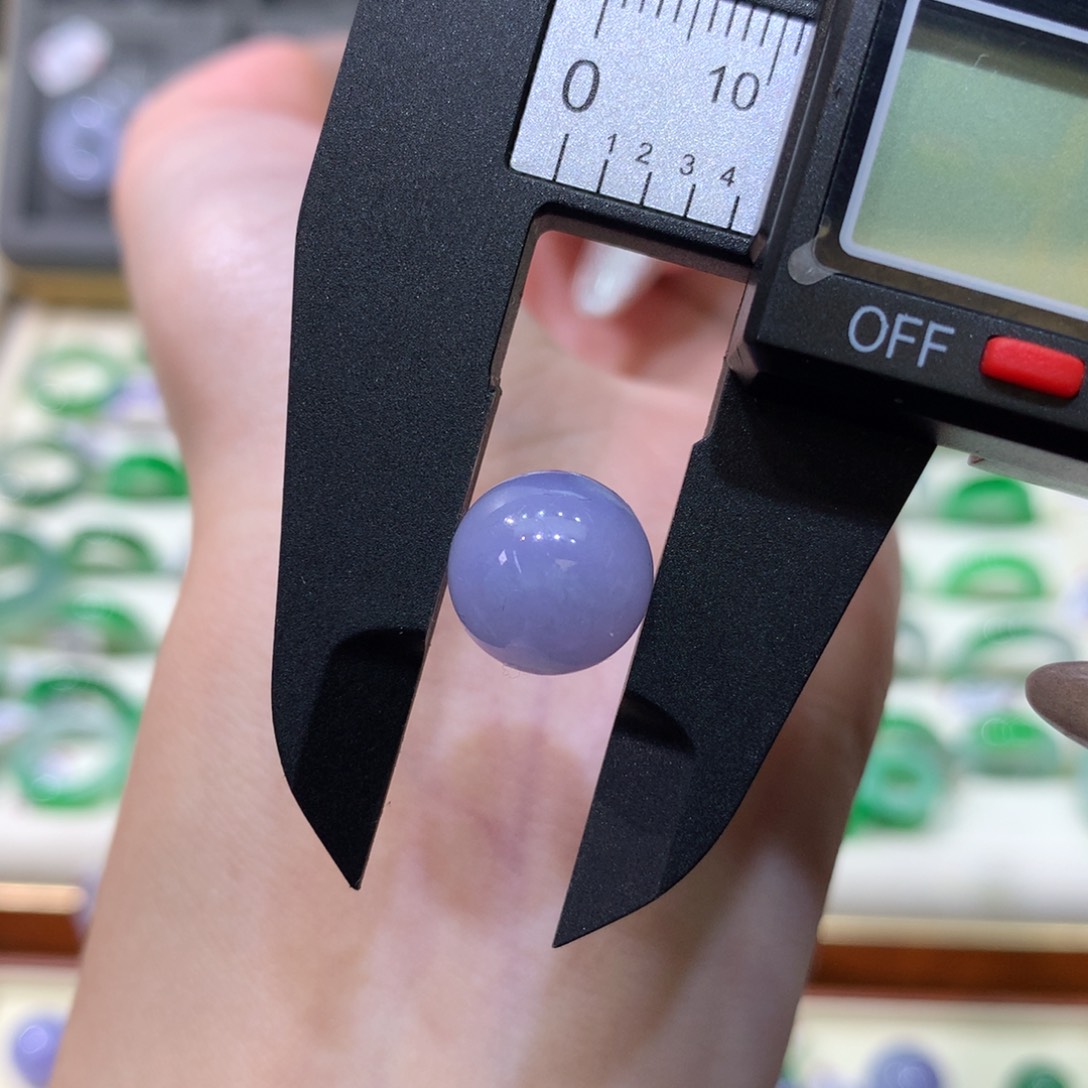 翡翠戒指未镶嵌11.4紫珠