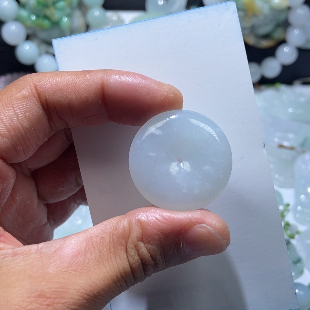 定制翡翠未镶嵌平安扣30-6.3