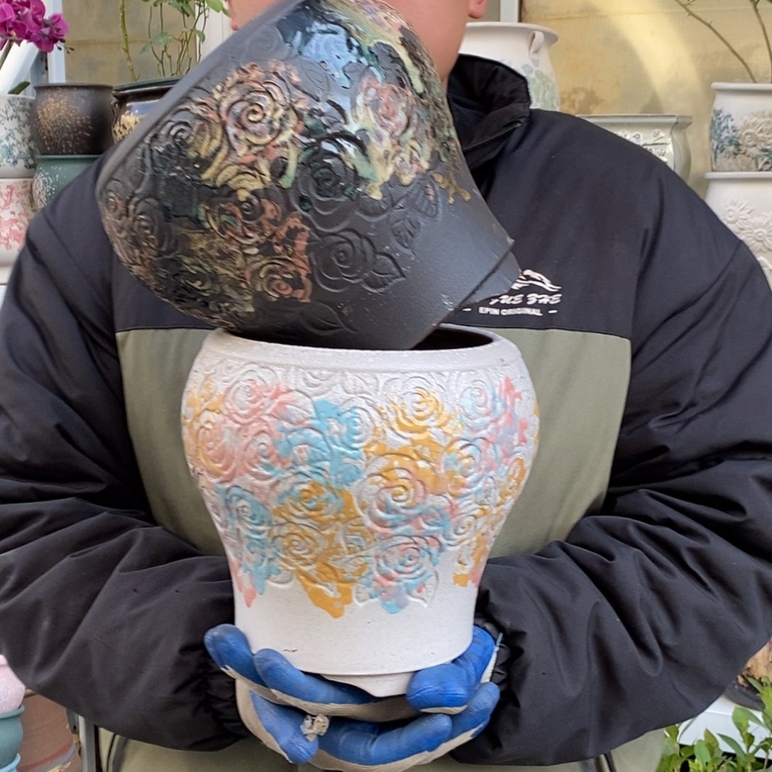 紫砂花盆口15高20福利