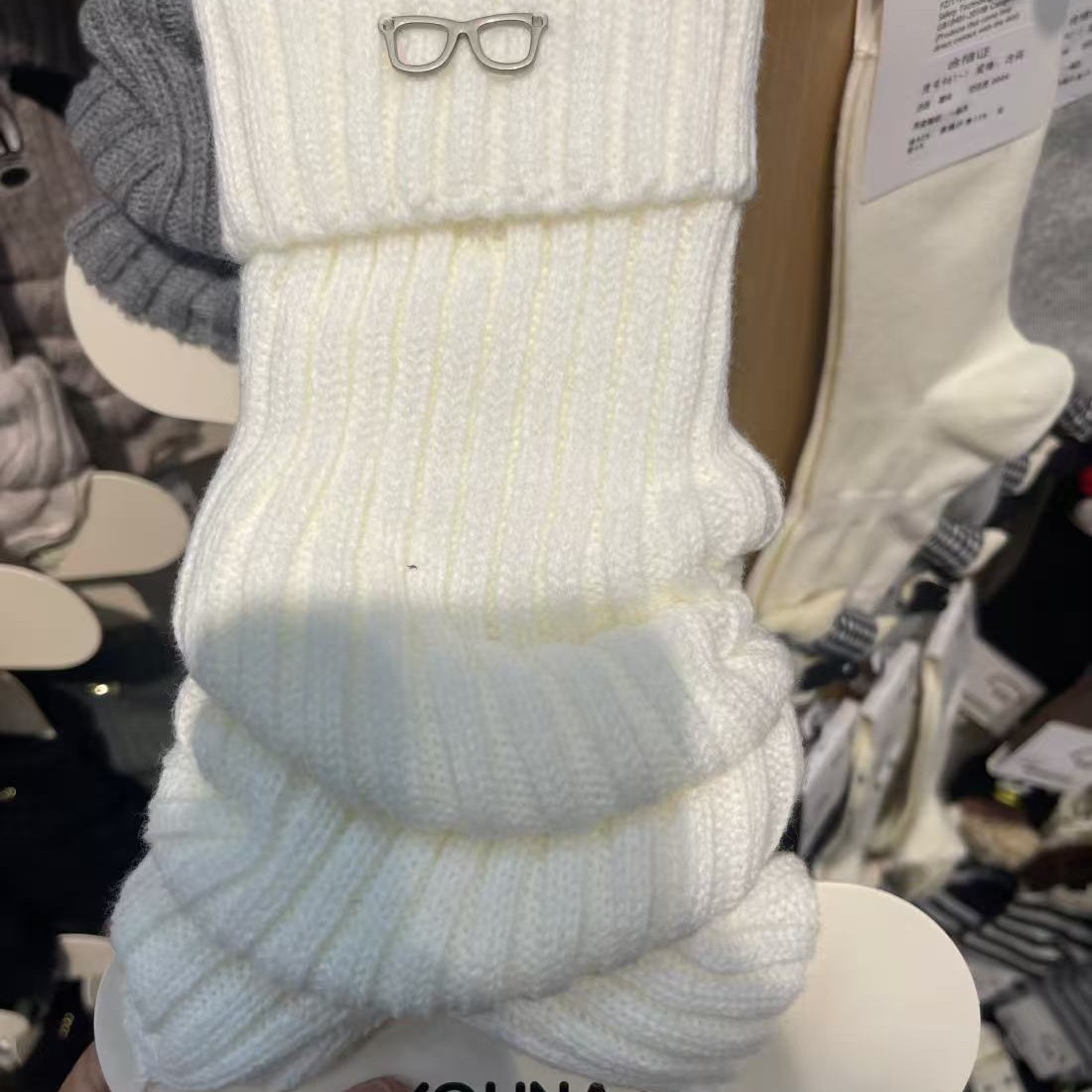 新疆包邮针织袜套女秋冬保暖y2k原宿风日系辣妹堆堆袜腿套