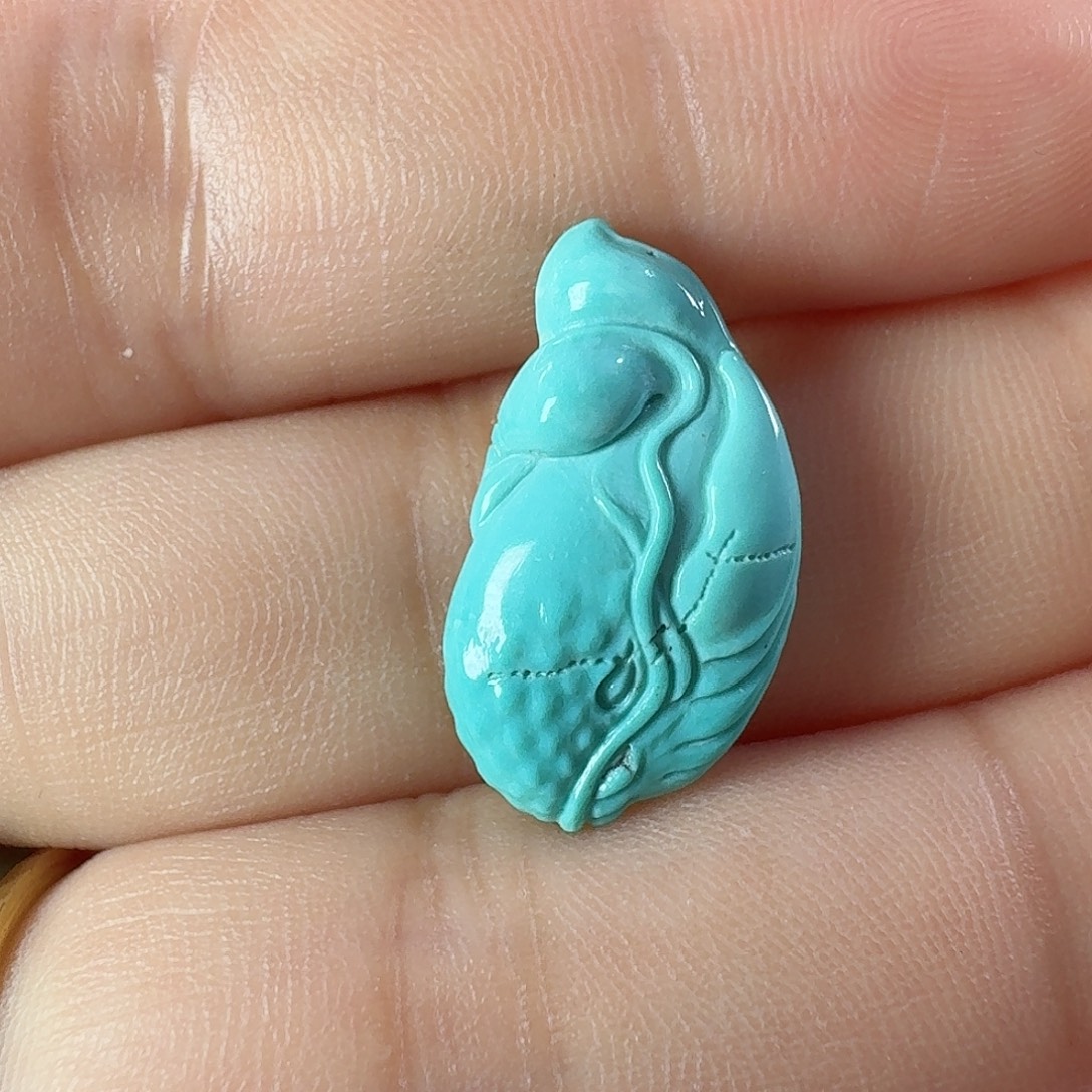 绿松石未镶嵌颈饰