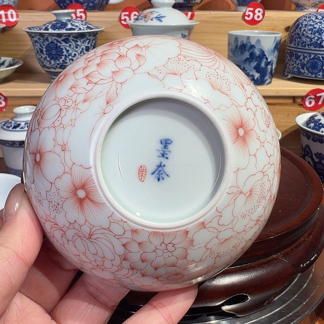 手绘手工陶瓷茶具瑕疵