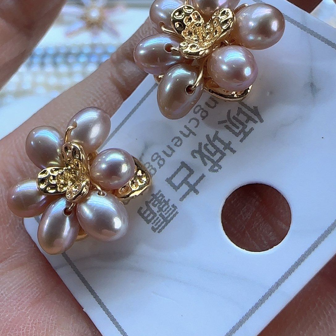 银S925镶嵌项链定制828淡水珍珠