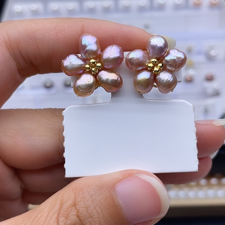 颈饰银S925镶嵌淡水珍珠