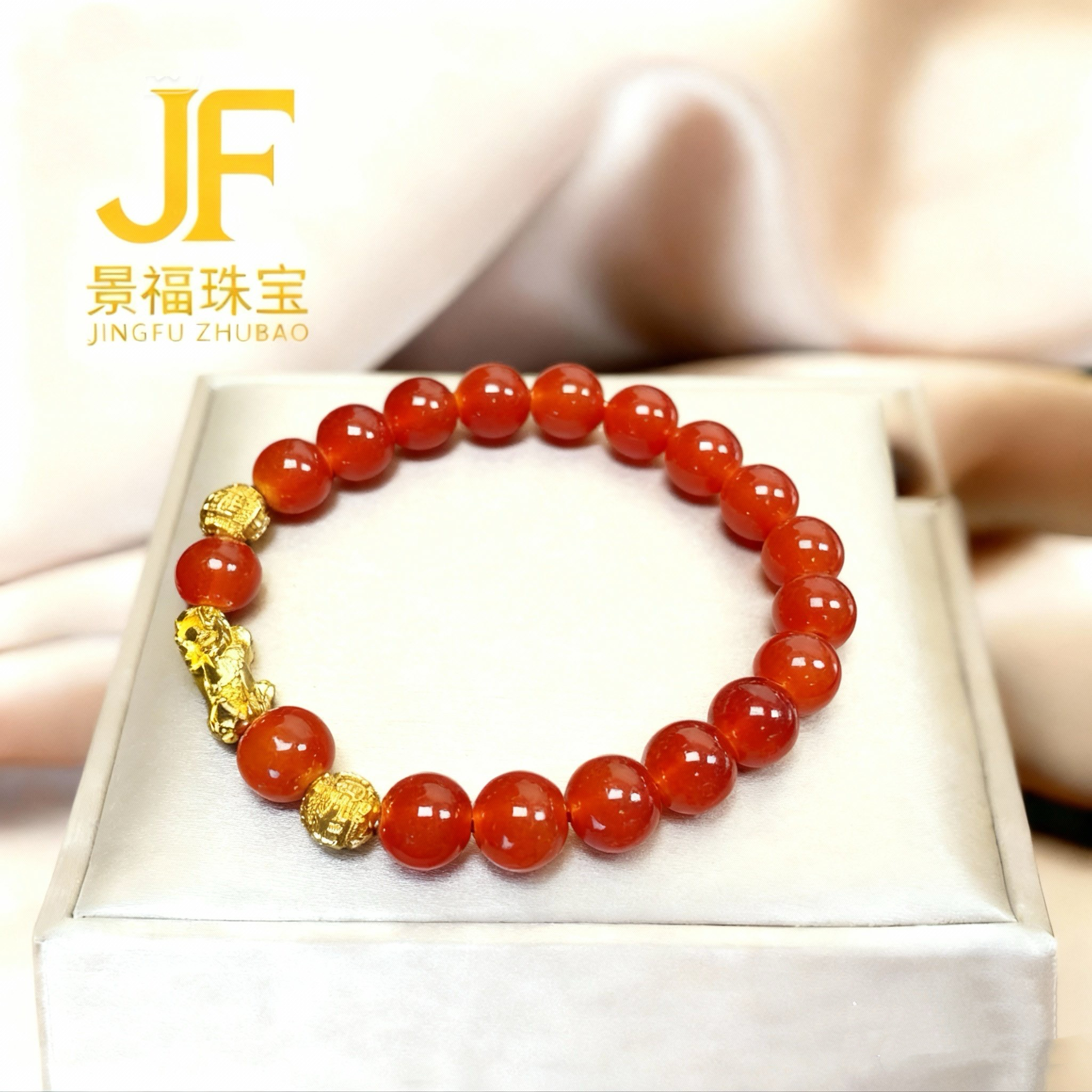 天然红玛瑙手链 多样性发一 JF00025