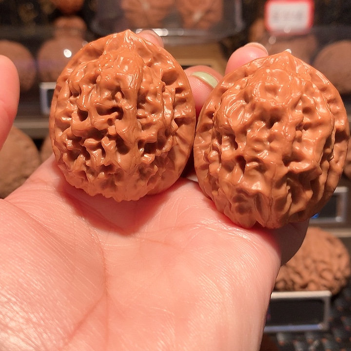 文玩核桃把件核欢43尺