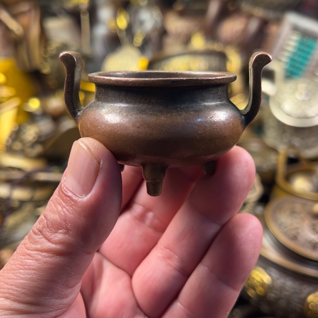 茶壶香炉铜器摆件