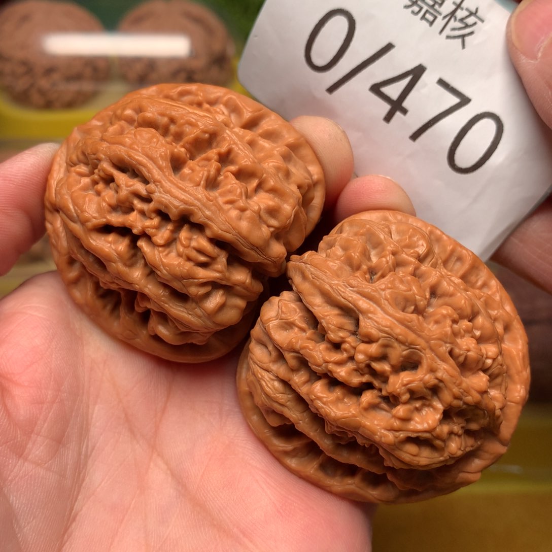 文玩核桃把件毕业平谷粗筋45