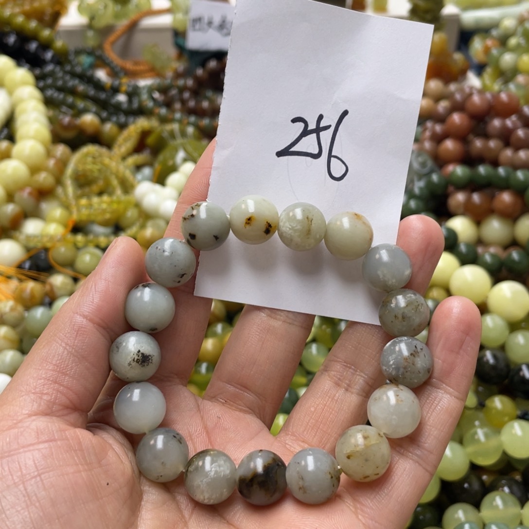 蛇纹石玉手链未镶嵌