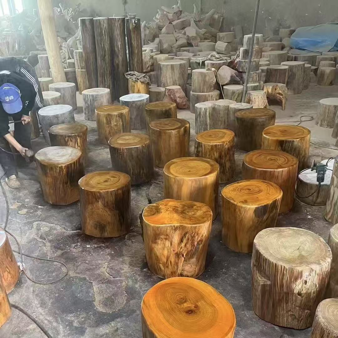 直播间一物一拍原木风香樟木墩凳子换鞋凳树桩木桩可作茶几底座