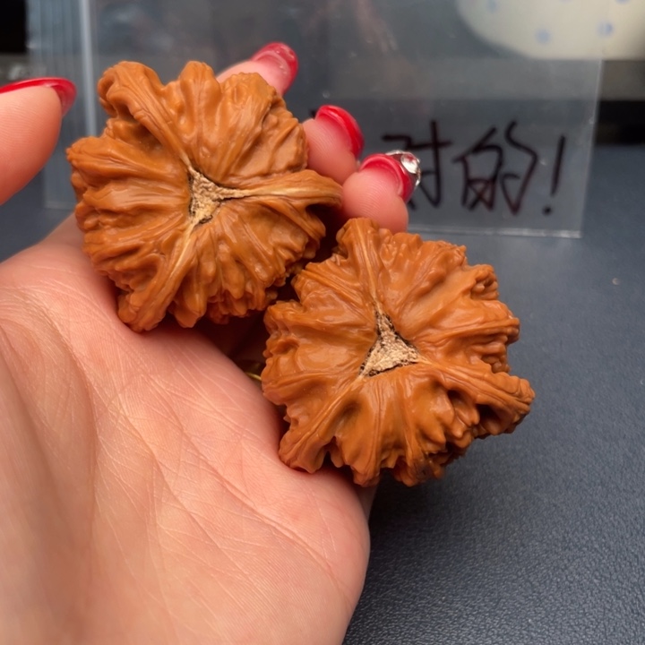 山***夏吊坠文玩核桃白狮子