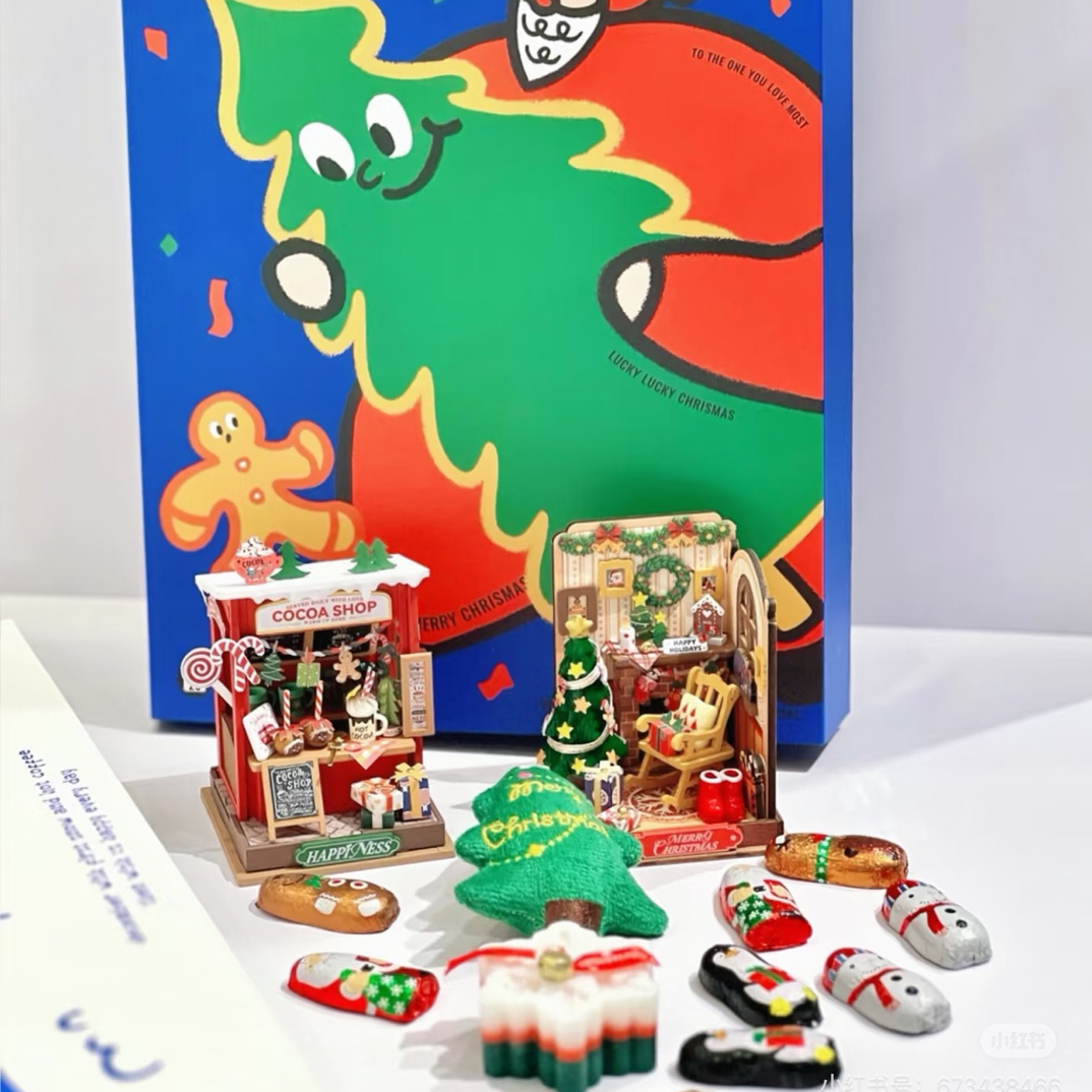 【主播代拆】echo 家圣诞盲盒！手工摆件！