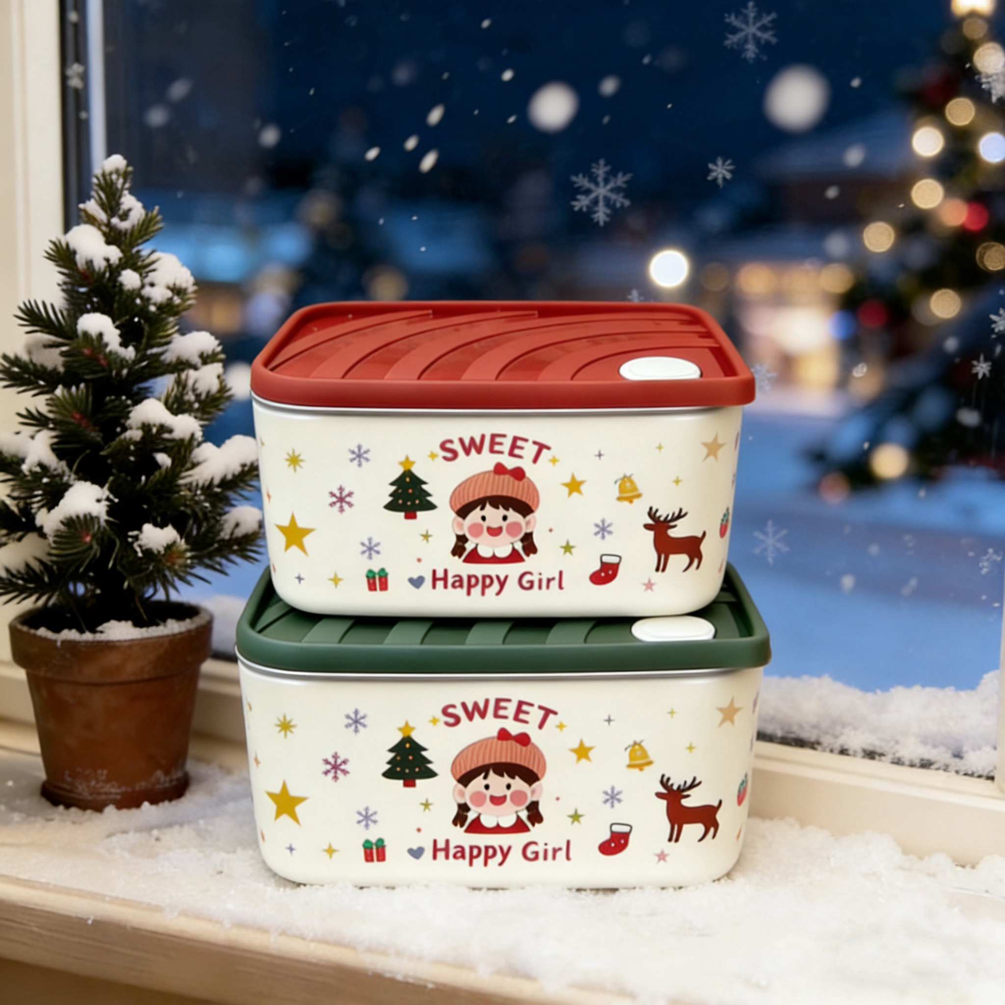 【今日送大头勺】圣诞款304食品级可爱创意多功能户外家用电器配件-