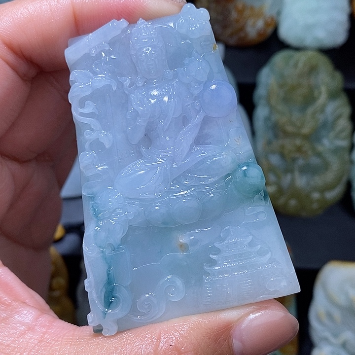 定制翡翠未镶嵌董**.翡翠