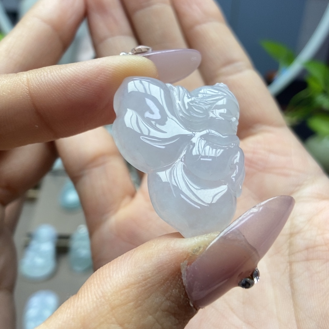 翡翠颈饰未镶嵌吊坠D355