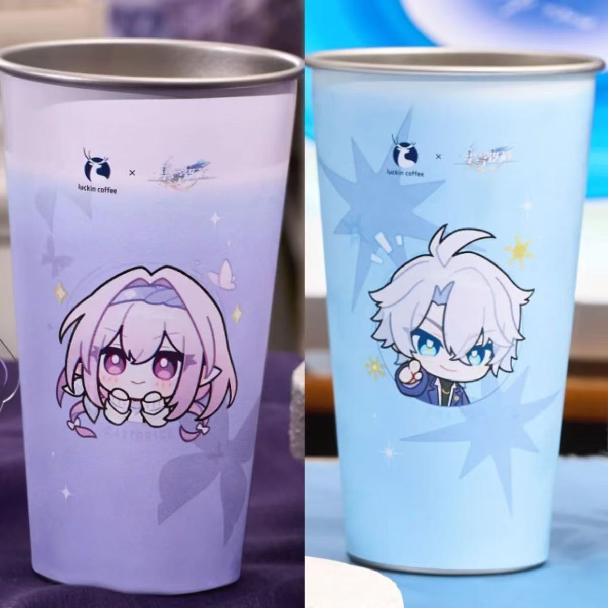 崩坏星穹铁道联名瑞幸冷变杯立牌色纸摇摇乐白厄遐蝶纪念周边