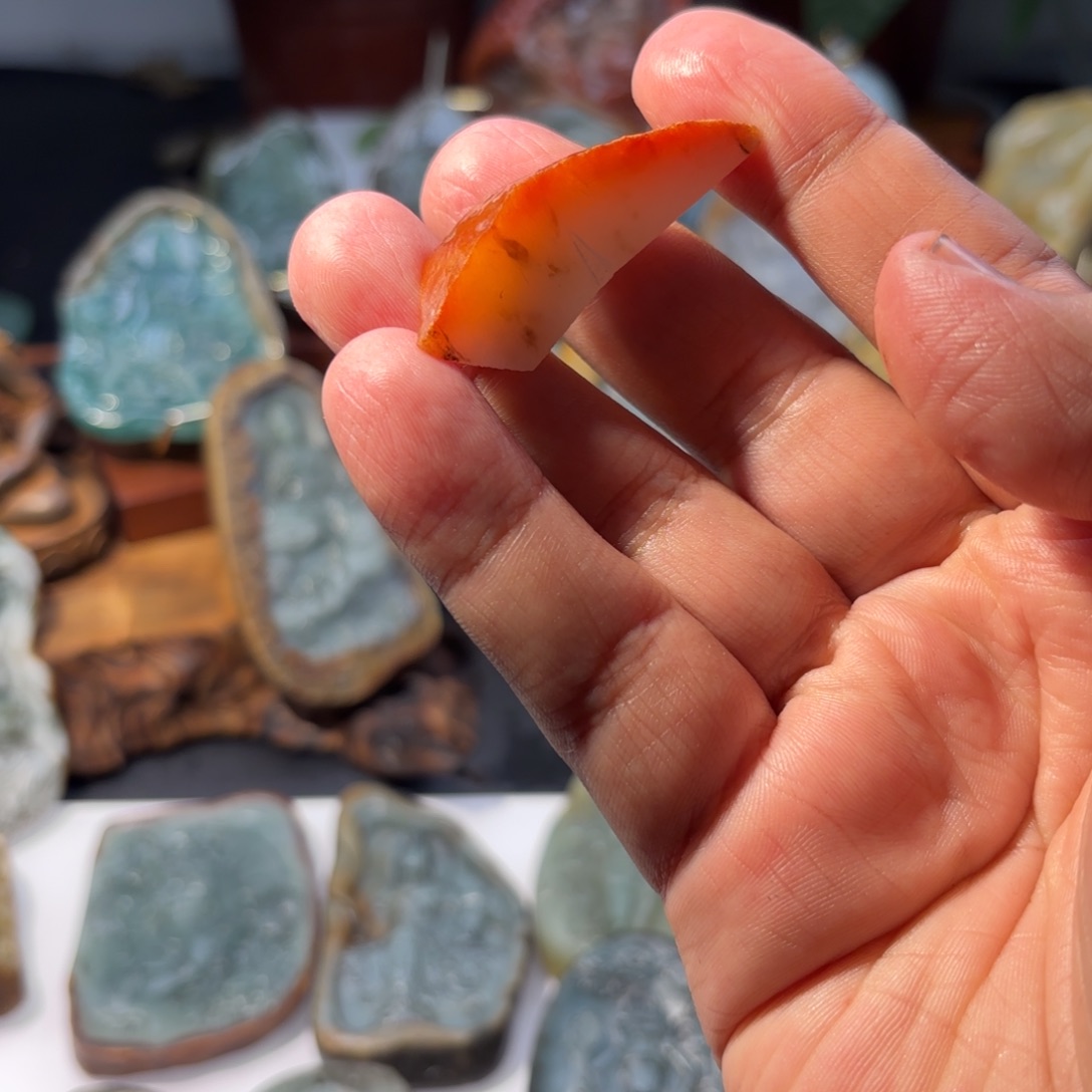 精***师定制翡翠未镶嵌文殊菩萨