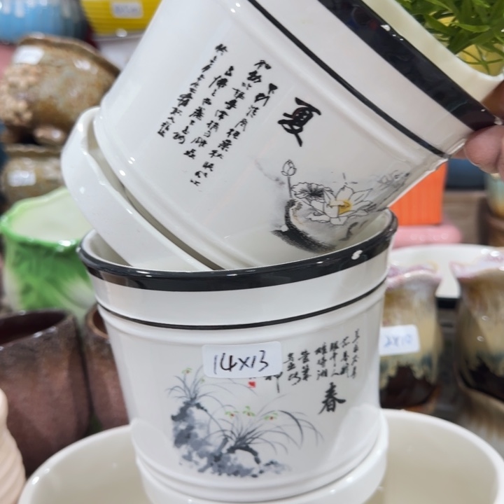 凑9块包邮，多肉绿植花盆，有孔