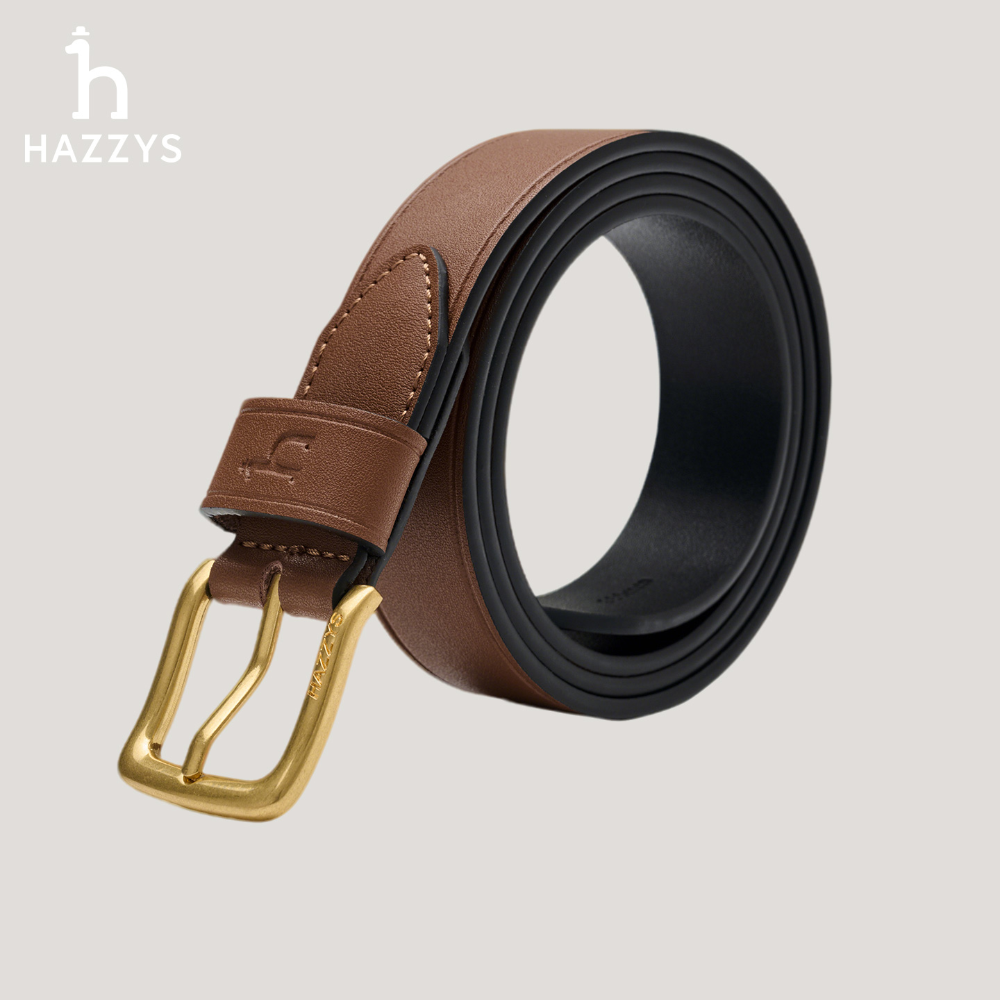 【商场同款】HAZZYS百搭气质腰带简约通勤高档皮带商务休闲时尚腰带
