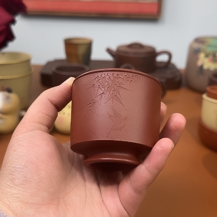 宜兴紫砂瑕疵主人杯杯