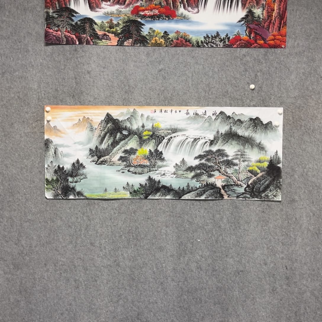 国画小六尺山水一幅