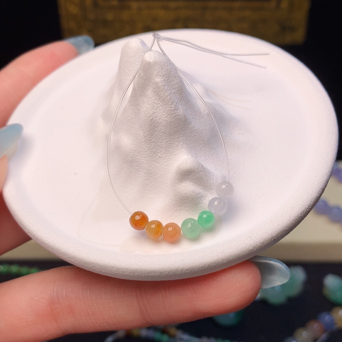 翡翠散珠七彩珠珠 61