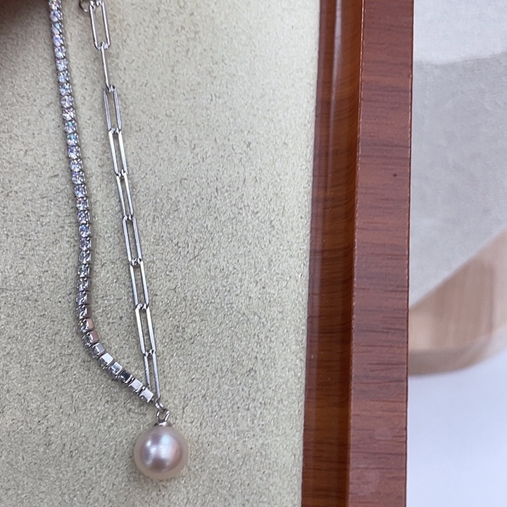 银S925镶嵌海水珍珠手绳