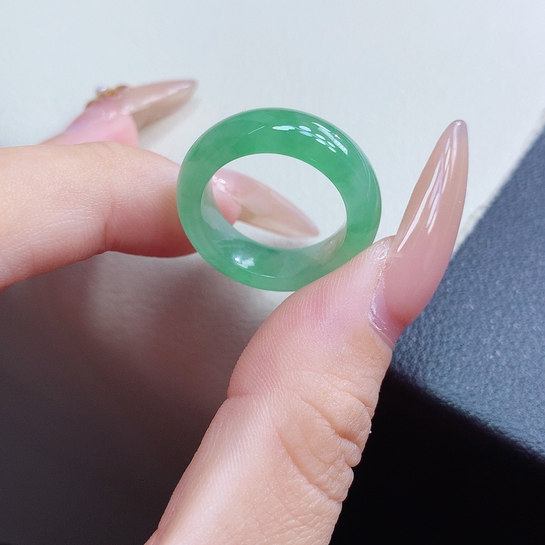 未镶嵌戒指翡翠10-11号