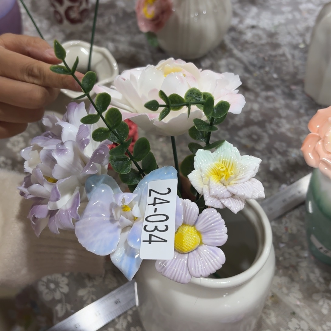 瑕疵2434陶瓷花，拍满20发货，退款拉黑